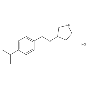 3-[(4-Isopropylbenzyl)oxy]pyrrolidine hydrochloride Structure