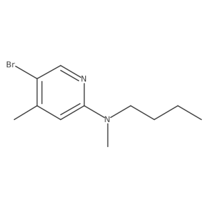 5-bromo-N-butyl-N,4-dimethylpyridin-2-amine Structure