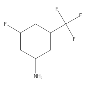 3-Fluoro-5-(trifluoromethyl)cyclohexan-1-amine结构式