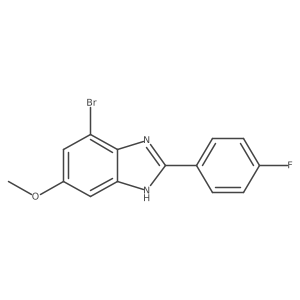 7-Bromo-2-(4-fluorophenyl)-5-methoxy-1H-benzo[d]imidazole结构式