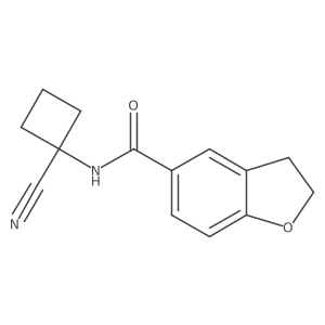 N-(1-cyanocyclobutyl)-2,3-dihydro-1-benzofuran-5-carboxamide Structure