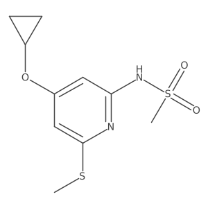 N-(4-Cyclopropoxy-6-(methylthio)pyridin-2-YL)methanesulfonamide结构式
