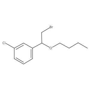 1-(2-Bromo-1-butoxyethyl)-3-chlorobenzene Structure