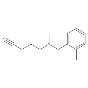 4-(Methyl(2-methylbenzyl)amino)butanenitrile Structure