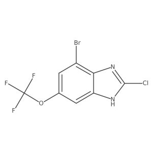 4-Bromo-2-chloro-6-(trifluoromethoxy)-1H-1,3-benzimidazole Structure