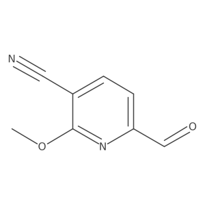 6-Formyl-2-methoxy-3-pyridinecarbonitrile结构式