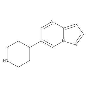 4-{Pyrazolo[1,5-a]pyrimidin-6-yl}piperidine Structure