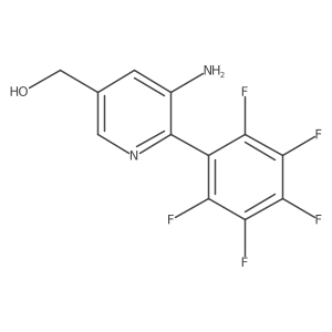 3-Amino-2-(perfluorophenyl)pyridine-5-methanol Structure