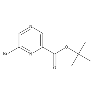 2-Pyrazinecarboxylic acid, 6-bromo-, 1,1-dimethylethyl ester Structure