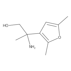 2-Amino-2-(2,5-dimethylfuran-3-yl)propan-1-ol Structure