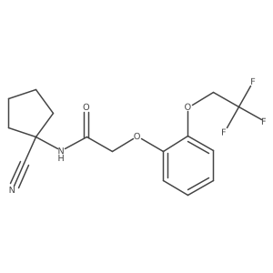 N-(1-cyanocyclopentyl)-2-[2-(2,2,2-trifluoroethoxy)phenoxy]acetamide Structure