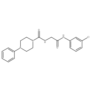 N-{2-[(3-chlorophenyl)amino]-2-oxoethyl}-4-phenylpiperazine-1-carboxamide Structure