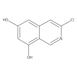 6,8-Isoquinolinediol, 3-chloro-结构式