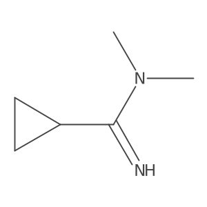 N,N-dimethylcyclopropanecarboximidamide Structure