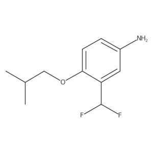 3-(Difluoromethyl)-4-(2-methylpropoxy)aniline结构式