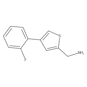 (4-(2-Fluorophenyl)thiophen-2-yl)methanamine结构式