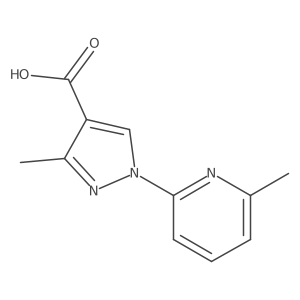 3-methyl-1-(6-methylpyridin-2-yl)-1H-pyrazole-4-carboxylic acid Structure