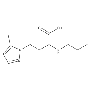 4-(5-methyl-1H-pyrazol-1-yl)-2-(propylamino)butanoic acid Structure