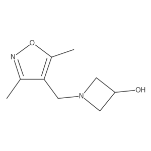 1-((3,5-Dimethylisoxazol-4-yl)methyl)azetidin-3-ol Structure
