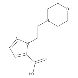 1-[2-(4-Morpholinyl)ethyl]-1H-pyrazole-5-carboxylic acid Structure