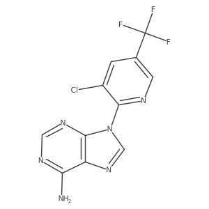 9-[3-chloro-5-(trifluoromethyl)pyridin-2-yl]-9H-purin-6-amine Structure