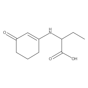 2-[(3-Oxo-1-cyclohexen-1-yl)amino]butanoic acid Structure