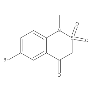 6-Bromo-1-methyl-1H-benzo[c][1,2]thiazin-4(3H)-one 2,2-dioxide结构式