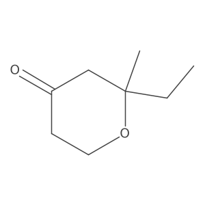 2-ethyl-2-methyldihydro-2H-pyran-4(3H)-one结构式