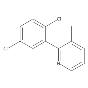 2-(2,5-Dichlorophenyl)-3-methylpyridine结构式