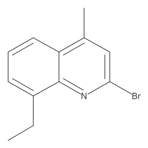 2-Bromo-8-ethyl-4-methylquinoline结构式