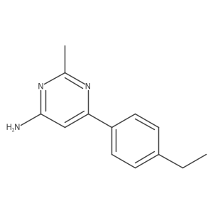 6-(4-Ethylphenyl)-2-methylpyrimidin-4-amine Structure