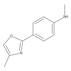 N-Methyl-4-(4-methyl-1,3-oxazol-2-YL)aniline Structure