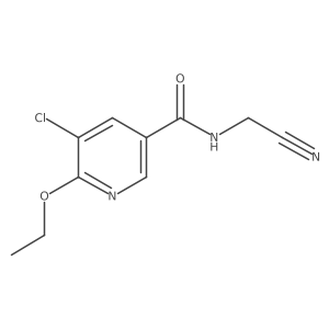 5-chloro-N-(cyanomethyl)-6-ethoxypyridine-3-carboxamide Structure