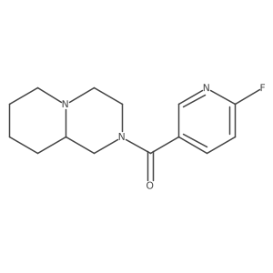 2-fluoro-5-{octahydro-1H-pyrido[1,2-a]piperazine-2-carbonyl}pyridine结构式