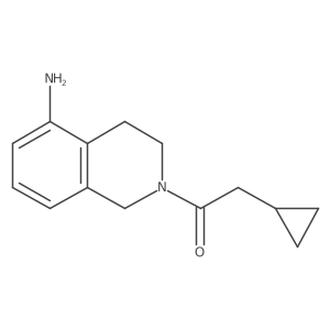 1-(5-Amino-3,4-dihydroisoquinolin-2(1h)-yl)-2-cyclopropylethan-1-one Structure