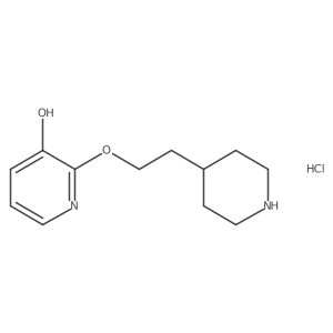 2-(2-(Piperidin-4-yl)ethoxy)pyridin-3-ol hydrochloride结构式