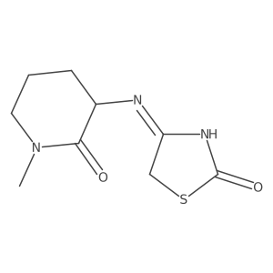 1-Methyl-3-[(2-oxo-2,5-dihydro-1,3-thiazol-4-yl)amino]piperidin-2-one结构式