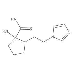 2-(2-(1h-Imidazol-1-yl)ethyl)-1-aminocyclopentane-1-carboxamide结构式