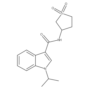 N-(1,1-dioxidotetrahydrothiophen-3-yl)-1-(propan-2-yl)-1H-indole-3-carboxamide Structure