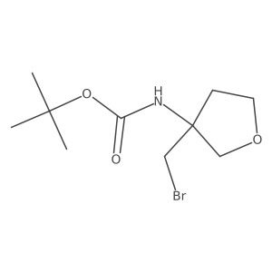 tert-butyl N-[3-(bromomethyl)oxolan-3-yl]carbamate Structure