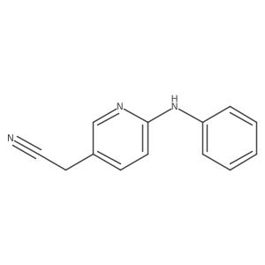2-(6-Anilinopyridin-3-yl)acetonitrile Structure