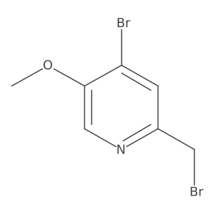 4-Bromo-2-bromomethyl-5-methoxy-pyridine结构式