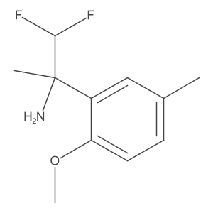 1,1-Difluoro-2-(2-methoxy-5-methylphenyl)propan-2-amine结构式