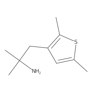 1-(2,5-Dimethylthiophen-3-yl)-2-methylpropan-2-amine结构式