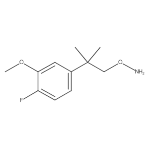 O-[2-(4-fluoro-3-methoxyphenyl)-2-methylpropyl]hydroxylamine结构式