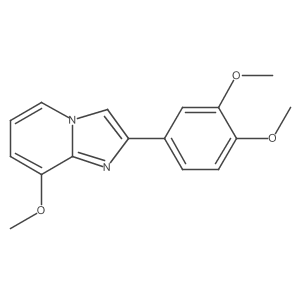 2-(3,4-Dimethoxyphenyl)-8-methoxyimidazo[1,2-a]pyridine结构式