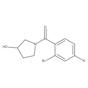 (3R)-1-(2-bromo-4-fluorobenzoyl)pyrrolidin-3-ol Structure