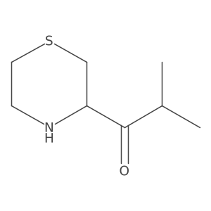 2-Methyl-1-(thiomorpholin-3-yl)propan-1-one Structure