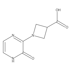 1-(3-Oxo-3,4-dihydropyrazin-2-yl)azetidine-3-carboxylic acid Structure