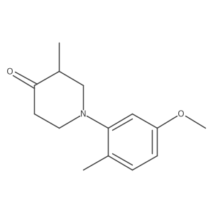 1-(5-Methoxy-2-methylphenyl)-3-methylpiperidin-4-one Structure